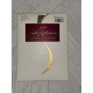 VTG Pantyhose Silky Sheer Hanes‎ Silk Reflections Size EF Soft Taupe Style 718
